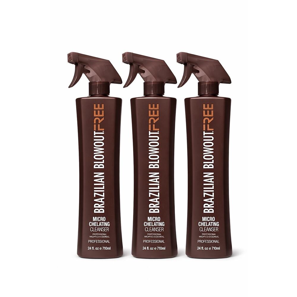 Brazilian Blowout FREE Micro Chelating Cleanser 24 Fl oz 3 Pack